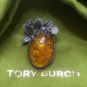 Amber brooch